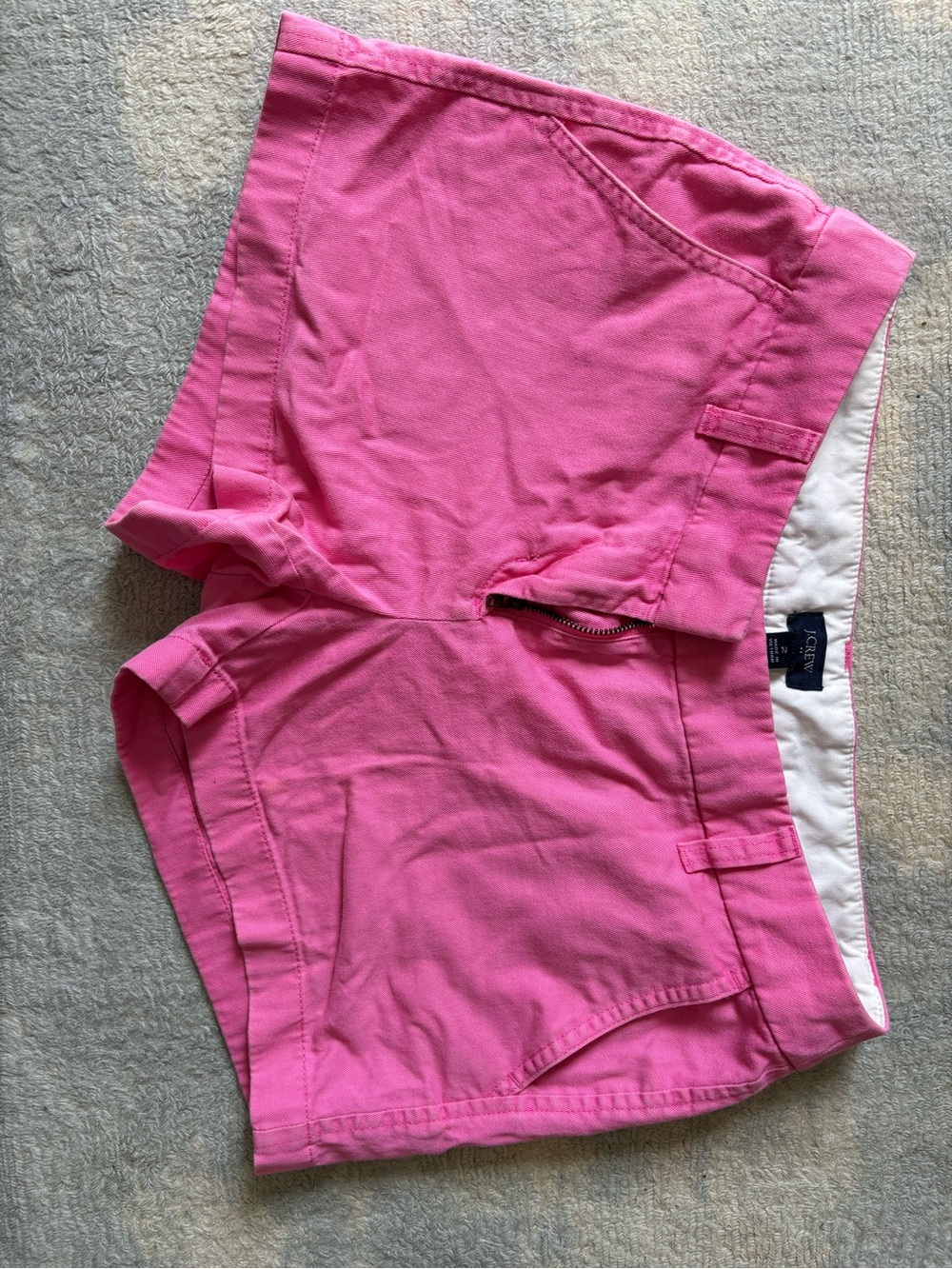 J. Crew Bright Pink Chino Shorts
